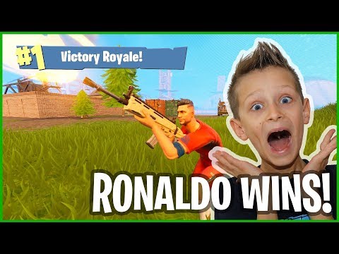 Playing as Ronaldo for the Epic Victory Royale WIN!