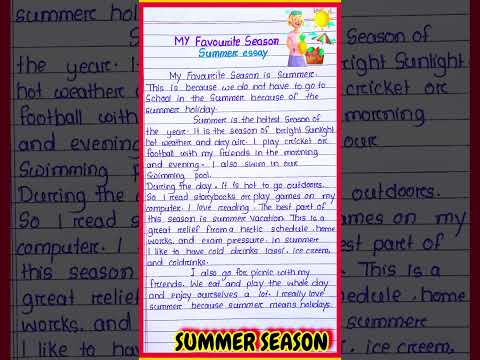 My Favourite Season Essay in English/Summer Season Essay in English/Paragraph essay on summer Season