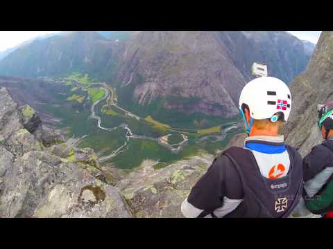 TROLL WALL BASE JUMP - Romsdalen Valley, Norway - 6 Way Track