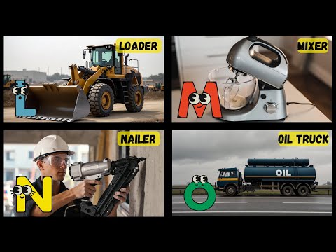 ABC Construction Vehicles Song for Kids 🚜 | Learn A–Z Trucks & Machines | Energypac Kids TV