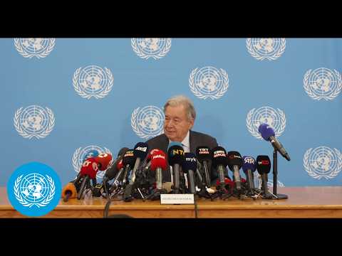 Video Thumbnail: UN Chief in Cyprus - Press Conference | United Nations