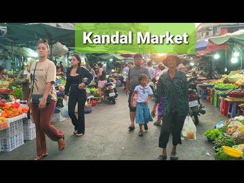 Cambodia Street Food Tour 2024, Kandal Market  Phnom Penh At Evening