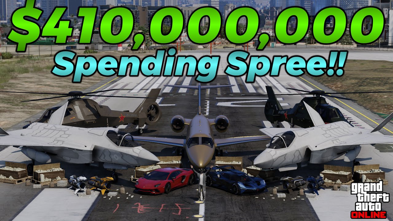 Spending $410,000,000 in GTA Online For NO Reason | GTA 5 Spending Spree