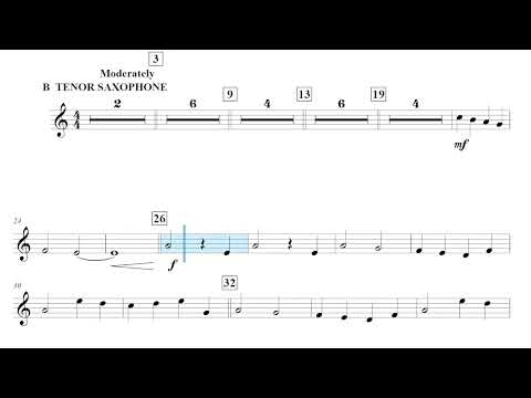 Sakura (Michael Story) Tenor Sax Play Along