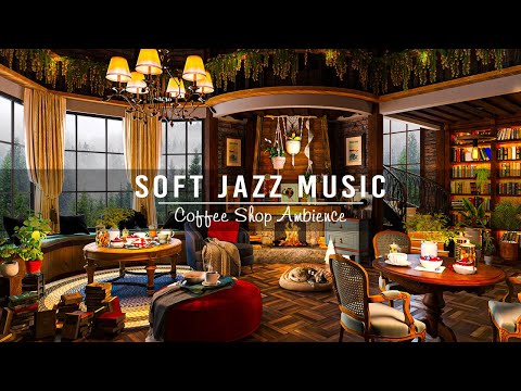 Cozy Coffee Shop Ambience & Soft Jazz Instrumental Music ☕ Jazz Relaxing Music for Work,Focus,Study