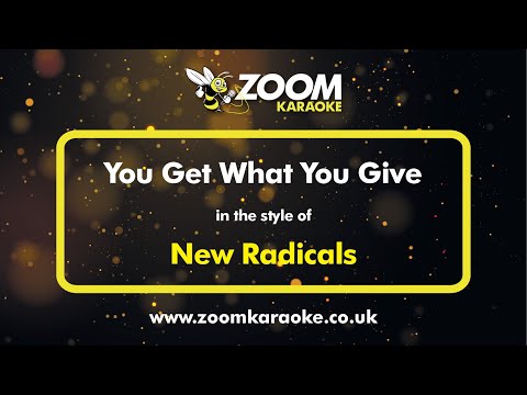 New Radicals - You Get What You Give - Karaoke Version from Zoom Karaoke