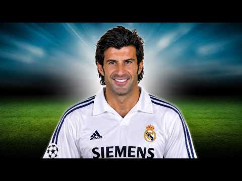 GOAL - Luís Figo 55' - Real Madrid 6-0 Genk (2002...