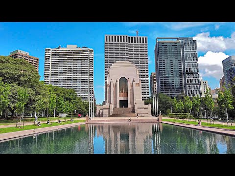 Australia Sydney City - Hyde Park to Town Hall via Bathurst Street Walking Tour