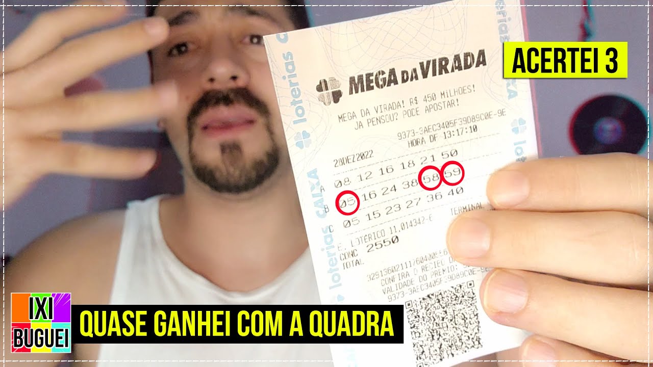?? ACERTEI 3 NÚMEROS NA MEGA SENA DA VIRADA, QUASE FIZ A QUADRA