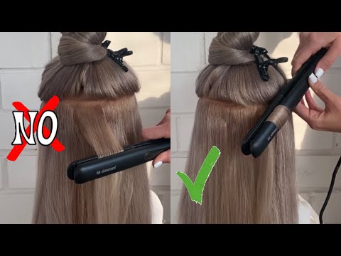 How to curl hair with flat iron Curls tutorial