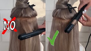 How to curl hair with flat iron? Curls tutorial