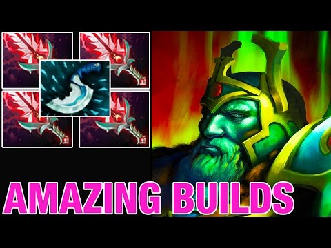 MASTER CRIT - Wraith King with 4 Bloodthorns - Amazing Builds 149 - Dota 2