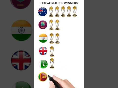 ODI WORLD CUP WINNERS