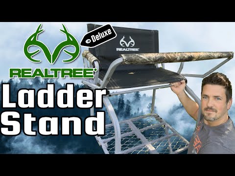 Realtree Deluxe Extra Wide 15’ Ladder Stand with Jaw - Installation, Demo and Review. How to Install