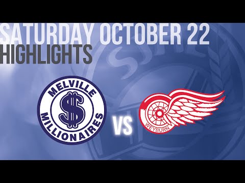 HIGHLIGHTS: Melville Millionaires vs Weyburn Red Wings Oct 22nd