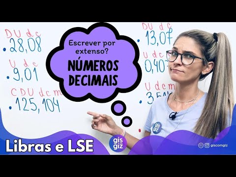 LIBRAS e LCE LEITURA E ESCRITA DOS NÚMEROS DECIMAIS 5º 6º ANOS Prof Gis