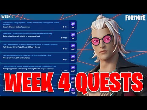 *ALL* Week 4 Quests in Fortnite Chapter 4 Season 4 (Full Guide)
