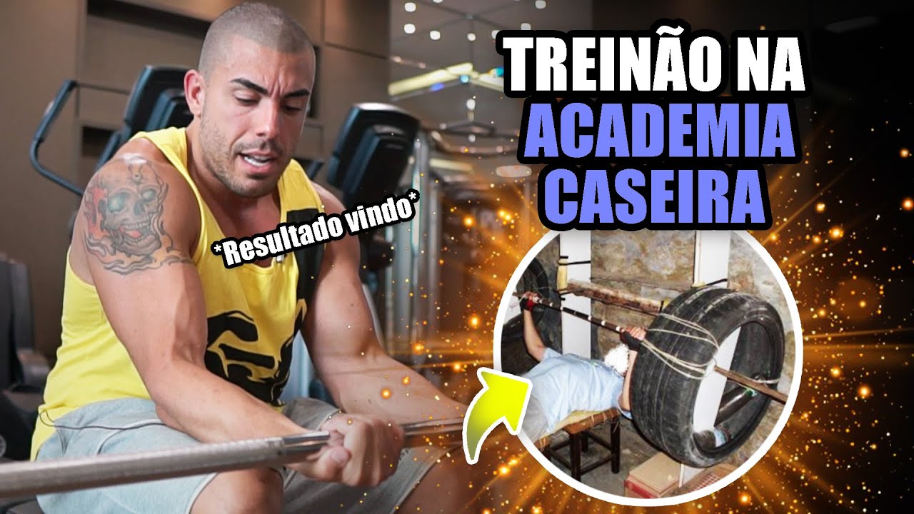 Treino em academia caseira *aparelhos e exercícios possíveis*