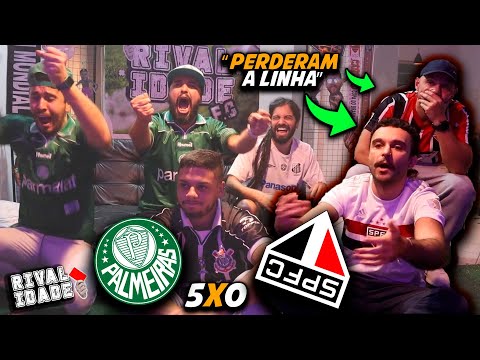 React Palmeiras 5x0 São Paulo | Melhores momentos | Gols | Brasileirão