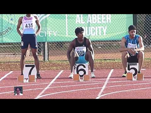 YOUTH BOYS (DECA) 100m RUN HEAT-1. 13th NATIONAL YOUTH ATHLETICS CHAMPIONSHIP-2016