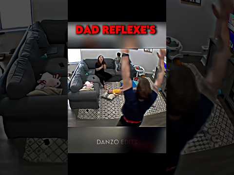 Dad Reflexes ☠️ Dad Safe His Baby Perfect Moments #edit #usa #newyork