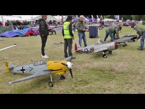 AUSTRIAN RC WW2 FIGHTERS DISPLAY TEAM AT WESTON PARK INTERNATIONAL - 2018