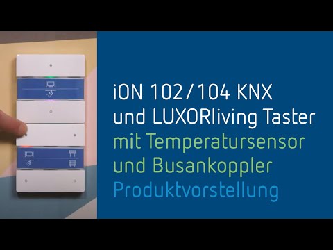 iON 102 and 104 push button sensors for KNX and LUXORliving smart home system