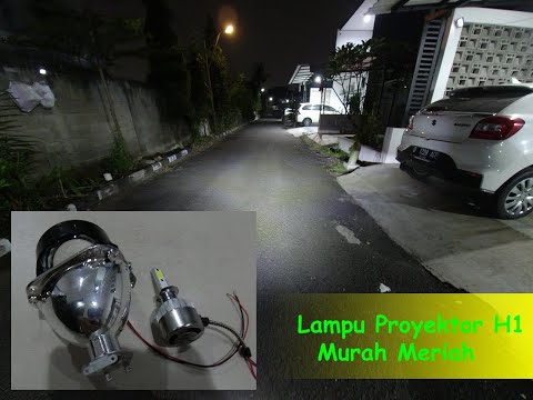 Review Lampu Projector H1 LED Murah Meriah