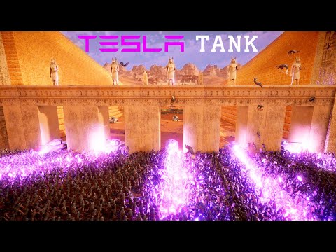 TESLA SHERMAN Division vs 120K Spartans & Persians - Ultimate Epic Battle Simulator 2 UEBS2