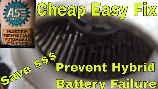 2010-2015 Prius Hybrid HV battery fan clean Cheap and easy POA82
