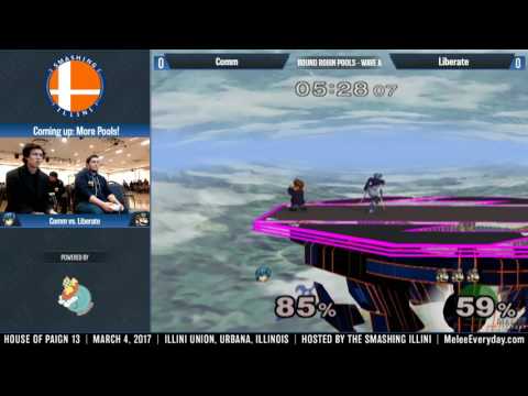 House of Paign 13 - Liberate (Dr. Mario) vs. Comm (Marth) - SSBM - Pools Wave A