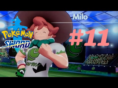 Pokémon Sword- #11- Grass Gym Leader Milo! (Nintendo Switch)