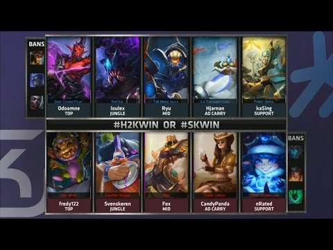 H2K vs SK Game 1 Highlights - H2K GAMING vs SK GAMING - Week 5 EU LCS SUMMER 2015