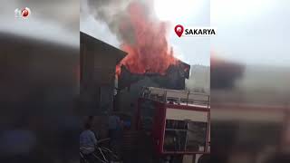 Ev ve Samanlık Alev Topuna Döndü