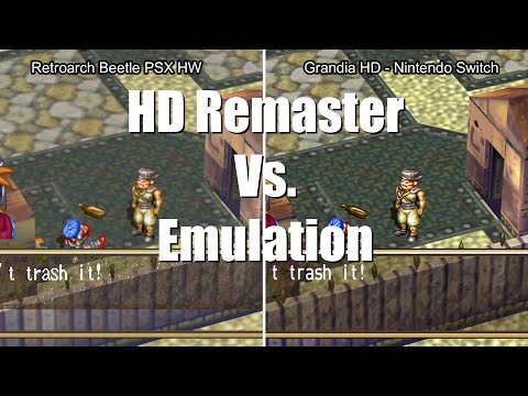 Grandia HD (Switch) Vs. Beetle PSX (Retroarch)