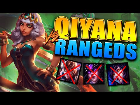 Playing Qiyana vs RANGED CHAMPIONS!