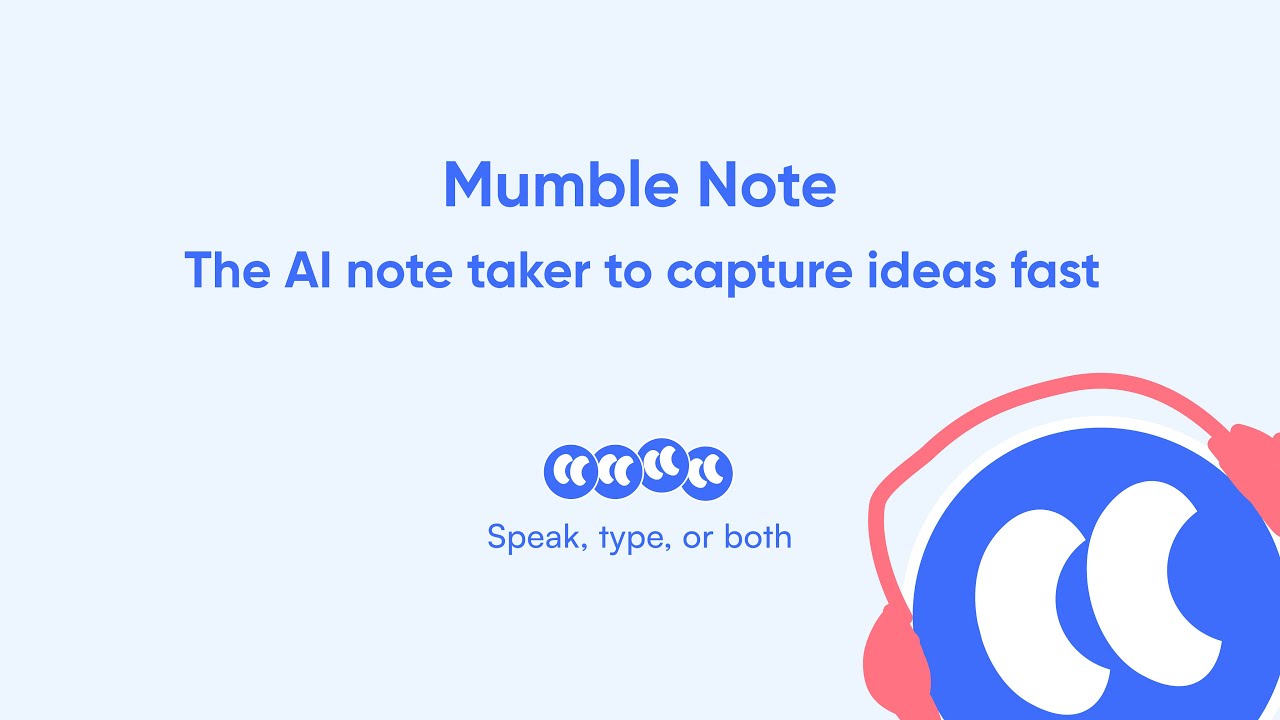 Mumble Note: AI Voice Notetaker video preview