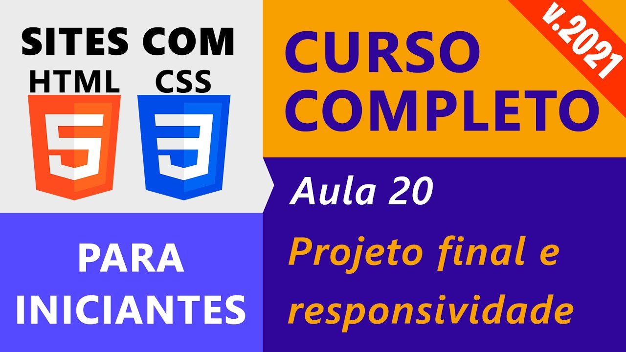 Criação de Sites com HTML5 e CSS3 :: Aula 20 :: Responsividade e Projeto Final