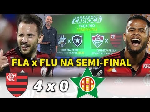 Flamengo 4 x 0 Portuguesa | Taça Rio (Carioca) 2018 | Fluminense será adversário na Semi Final