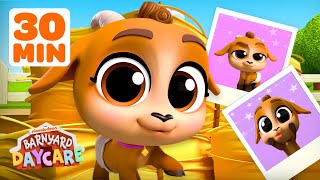 Color Games with Baby Goat 🐐🎨 | 30 Minutes of Barnyard Daycare Fun!
