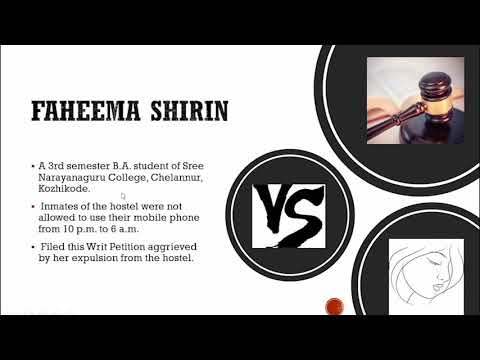 Faheema Shirin Case -Internet is Fundamental Right now