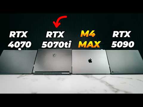 M4 Max MacBook vs ASUS P16 RTX 5090  vs MSI Stealth RTX 5070ti - I Wasn't Expecting This