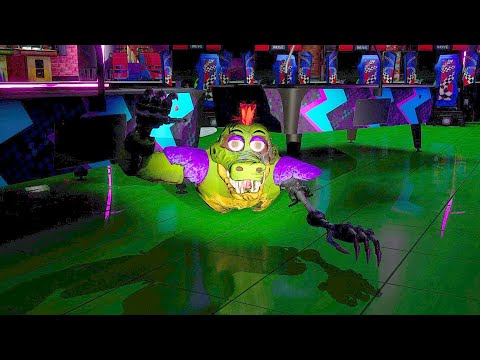 How Broken Monty Jumpscares Gregory 3rd Person View - FNAF Security Breach