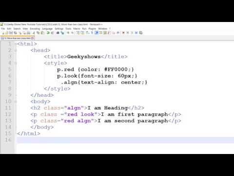 How to use two or more classes in CSS Hindi