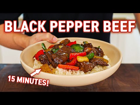 The Easiest Beef Stir Fry You Can Eat Everyday l Black Pepper Beef in 15 Minutes