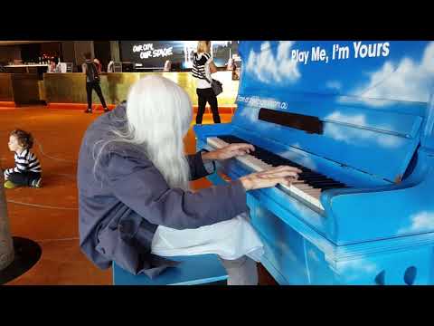 Natalie Trayling plays a Street Piano Hamer Hall Melbourne (Spontaneous Composition)