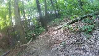 preview picture of video 'muscatatuck county park mountain bike gopro hero 2'