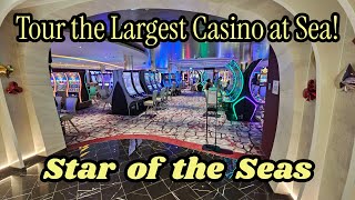 Star of the Seas | Full Walkthrough Tour of the Casino Royale | Royal Caribbean