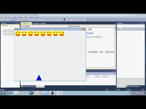 Visual Basic Express 2010 Tutorial 41 Dynamically Adding Invaders - EZInvaders Part 10 Game
