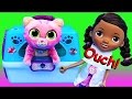 DOC MCSTUFFINS BROKEN ARM New Disney Junior 2016 Toys Pet Vet Cat Whispers Carrier